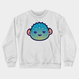 Love-struck Puffer Fish Crewneck Sweatshirt